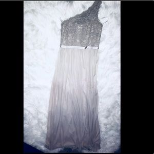 David’s Bridal one shoulder bridesmaid dress!